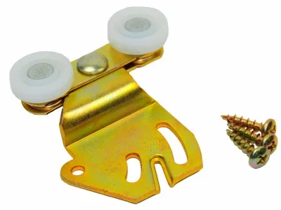 Bypass Sliding Door Hangers, 3/8 In., Pair