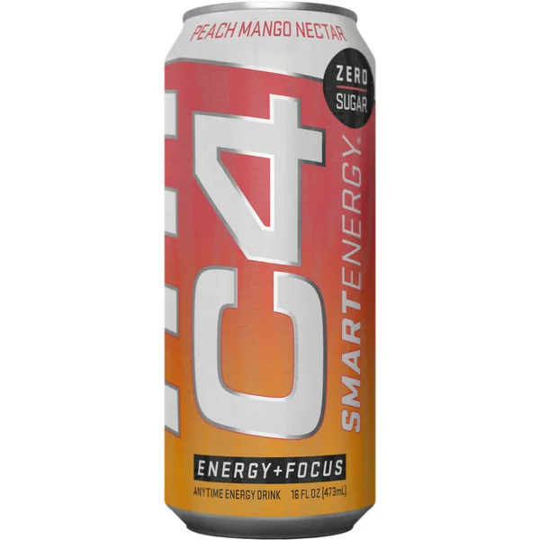 C4 Energy C4 Smart Energy Carbonated, Peach Mango Nectar