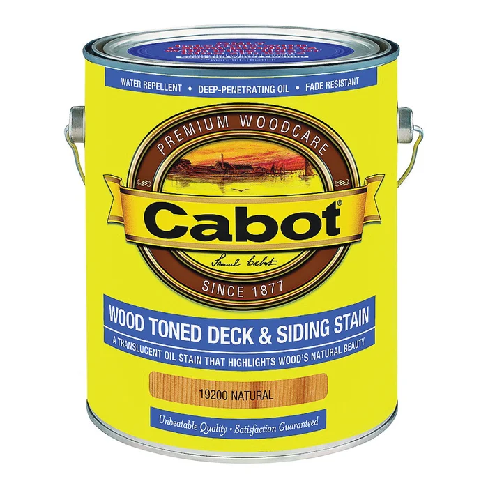Cabot 140.0019200.007 Deck and Siding Stain, Natural, Liquid, 1 gal