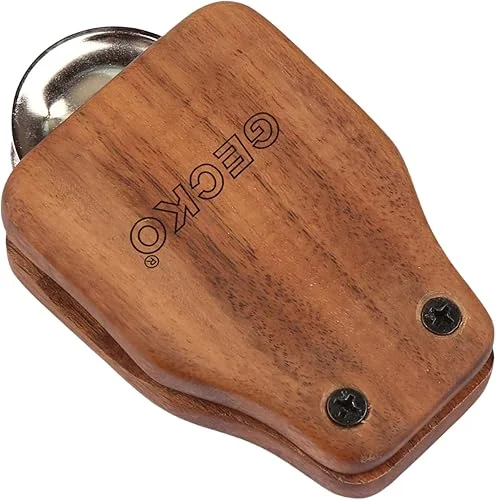 Cajon Box Drum Companions Set Including Castanets Jingle Bells Foot Tambourine Percussion Instruments (Jingle Castanet(GK02-S))