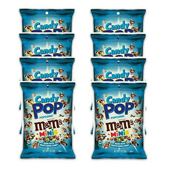 Candy Pop M&M’s Popcorn 1 oz (Pack of 8)