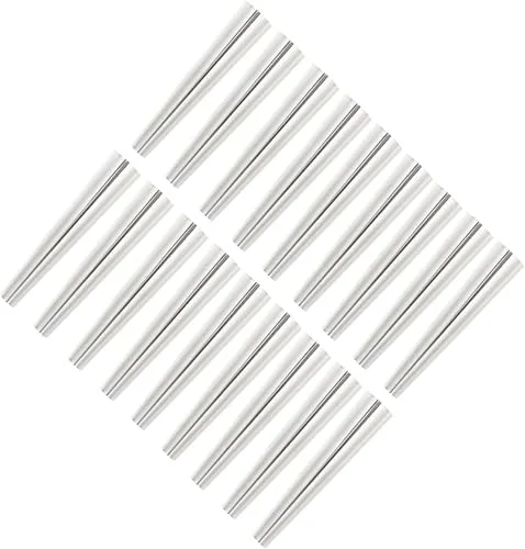 Cannoli Forms 3.74 Inch – Metal Canolli Pipes for Baking – Stainless Steel Cannoli Tube, Pack of 18