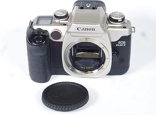 Canon EOS Elan II 35mm SLR Film Camera (Body Only) Takes EF AF Mount Lenses. Built in flash. (Renewed)