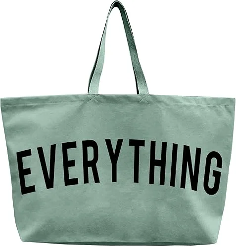 Canvas Tote Bag – Extra Large Shopping Beach Totes Bags Reusable Big Grocery Bag 28′ x 8′ x 16′