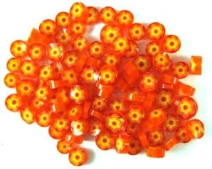 Cape Jasmine Murrine 6103-96 Millefiori COE 96 Glacial Art Glass