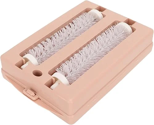 Carpet Sofa Sweeper, Double Roller Remove Debris Table Sweeper Cleansing Brush for Desktop Bed Carpet