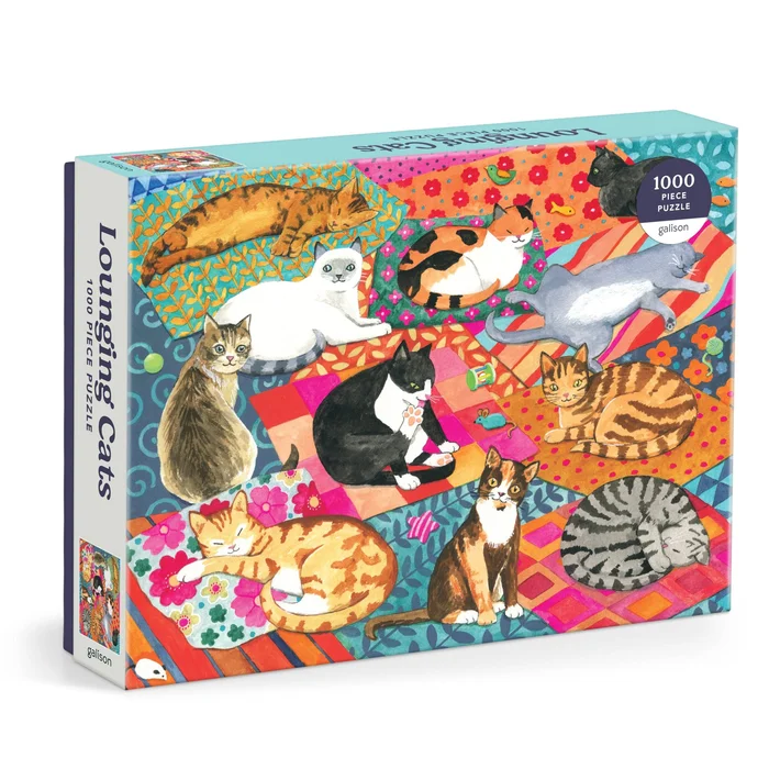 Cat Puzzle, 1000 Piece Puzzle, Lounging Cats