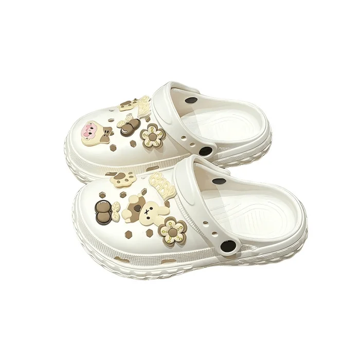 Cave shoes slippers white women 1 pair size 36-37 comfortable for summer soft soled beach wear