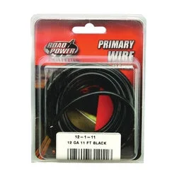 CCI 12-1-11 Primary Wire, 12 AWG Wire, Black Sheath, 11 ft L