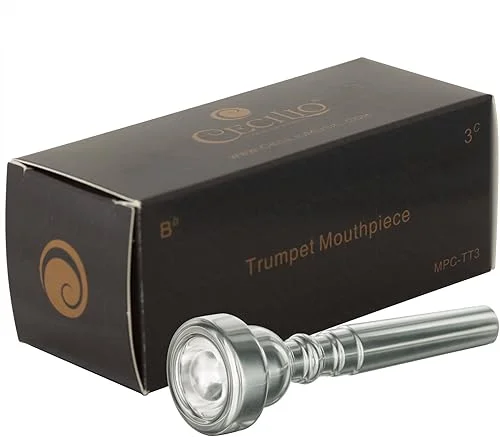 Cecilio Trumpet Mouthpiece, 3C, Silver Plated