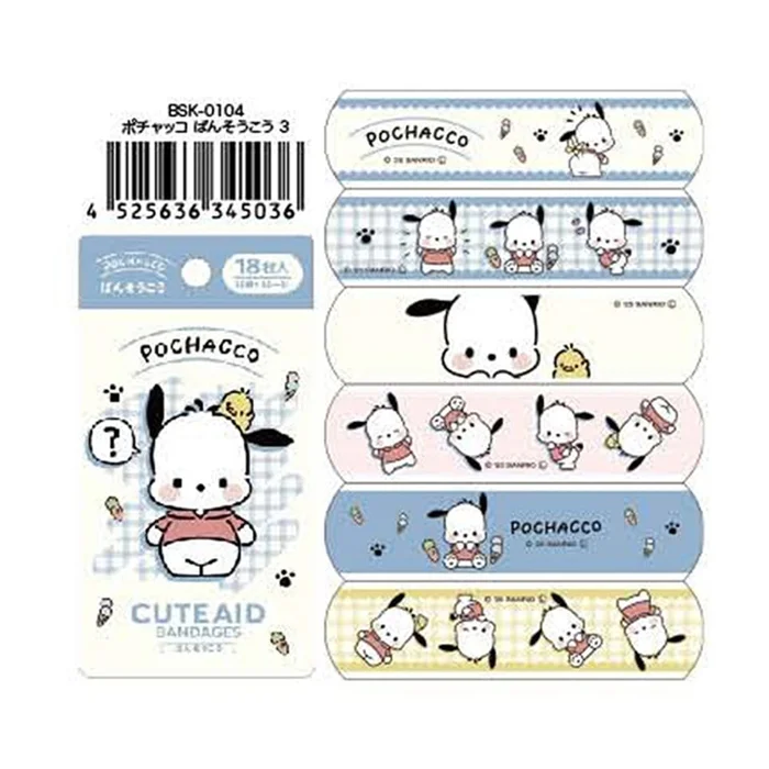 Character Series Band-Aids 6 Patterns Total 18 Sheets【Pacha Dog】