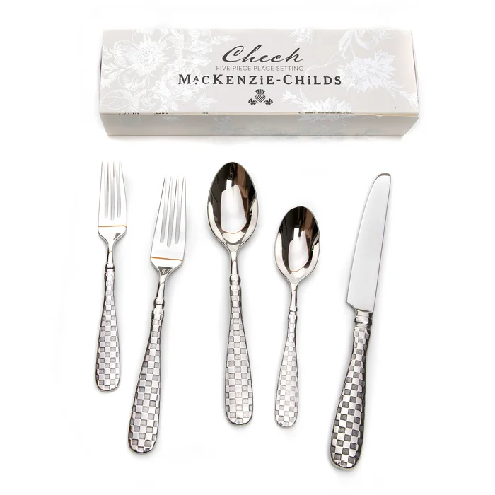 Check Flatware 5-Piece Place Setting