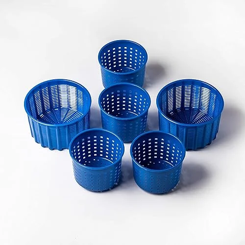 Cheese making Set Cheese molds Cheese making mold Goat cheese Feta Soft cheese Cheese press Rennet Cheese making kit Cow Basket mold Hard cheese Molde para queso | 0.55-1.32 lbs Blue