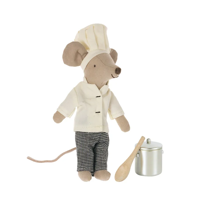 Chef Mouse With Pot & Spoon