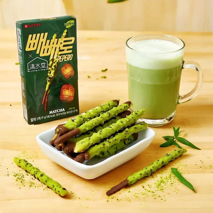 Cheong Su Dang Matcha Pepero Biscuits 1.3 oz【Korea Trendy 】【Matcha Season Limited】