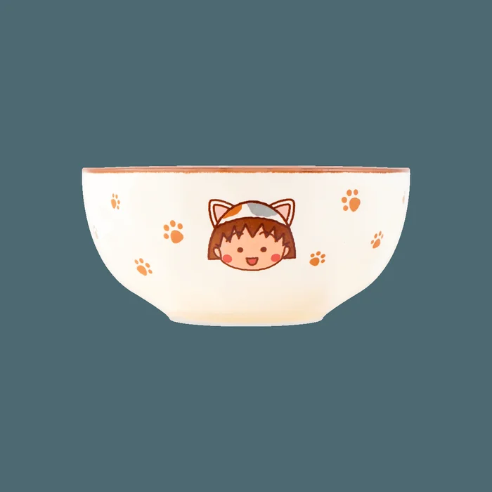 Chibi Maruko-chan Bowl Pink 4.5"