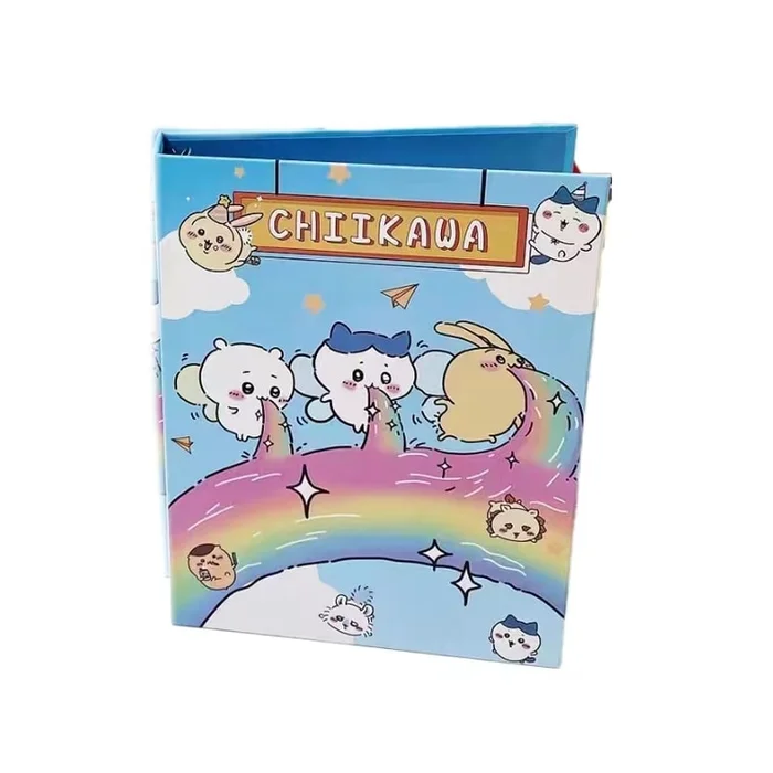 Chiikawa Card Book Loose-Leaf Binder Cute Shell Card Binder -A5 Rainbow 1Pc