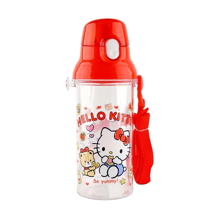Children's Plastic Water Bottle – Hello Kitty Dishwasher-Safe