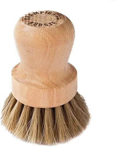 Chinchilla® mushroom brush/mushroom brush made of wood | for cleaning mushrooms or vegetables | suitable for all mushrooms | kitchen brush | natural brush | sustainable cleaning brush