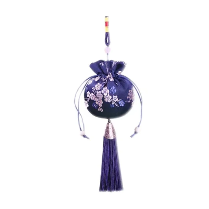 Chinese Herbal Mosquito Repellent Sachets Hanfu Accessories Gift Pendants Portable Sachets – Dark Blue 1Pc
