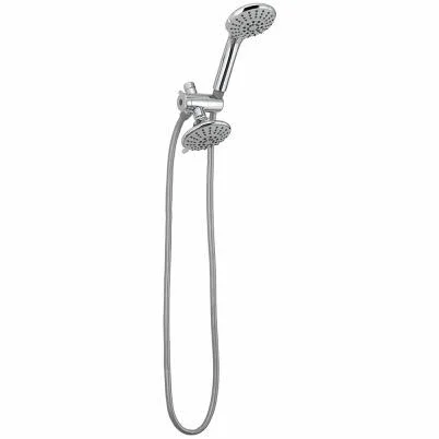 Chrome Plated Fixed And Handheld Shower Head With Five Settings