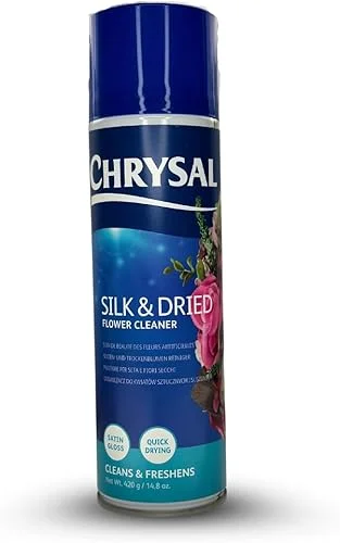 Chrysal Silk & Dried Flowers Cleaner Spray (14.8 oz) – Floral Supplies For Artificial Plants – Flower Arrangements Supplies – Ideal Florist Supplies – Artificial Plant accessories – Silk Plants Cleane