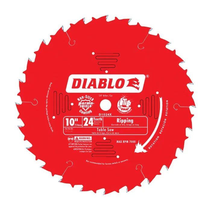 Circ Saw Blade 10in 24t Rip