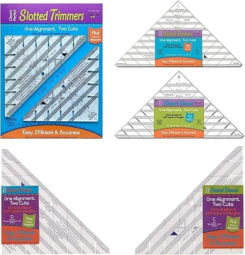 Clearly Perfect Slotted Trimmers ~ Complete Set ~ by New Leaf Stitches