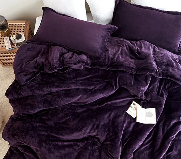 Coma Inducer® Twin XL Comforter – The Original Plush – Midnight Purple