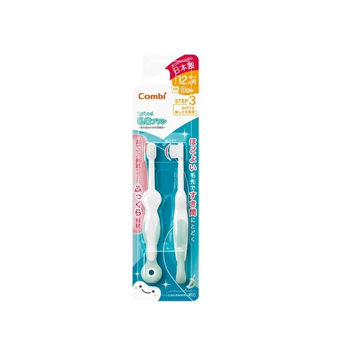 Combi Teteo My First Toothbrush Step 3 Baby Toothbrush 2 pcs