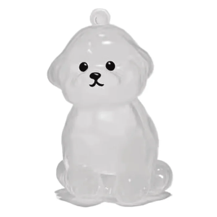 Commemorative Puppy Transparent Hair Storage Box Animal Hair Ball Capsule Pendant Bear 4.5cm * 1 Pack