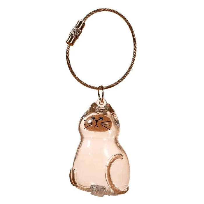 Commemorative Puppy Transparent Hair Storage Box Animal Hair Ball Capsule Pendant Siamese Cat 4.5cm * 1 Set