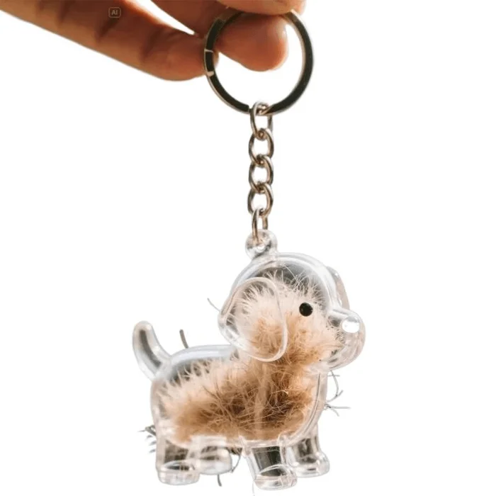 Commemorative Puppy Transparent Hair Storage Box Animal Hair Ball Capsule Pendant Type A Puppy 4.5cm * 1 Pack