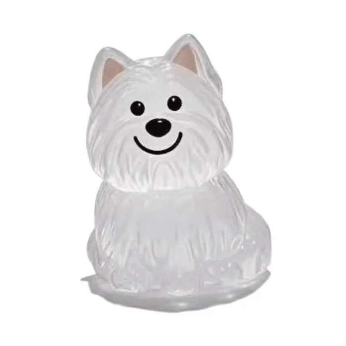 Commemorative Puppy Transparent Hair Storage Box Animal Hair Ball Capsule Pendant West Highland 4.5cm * 1 Set