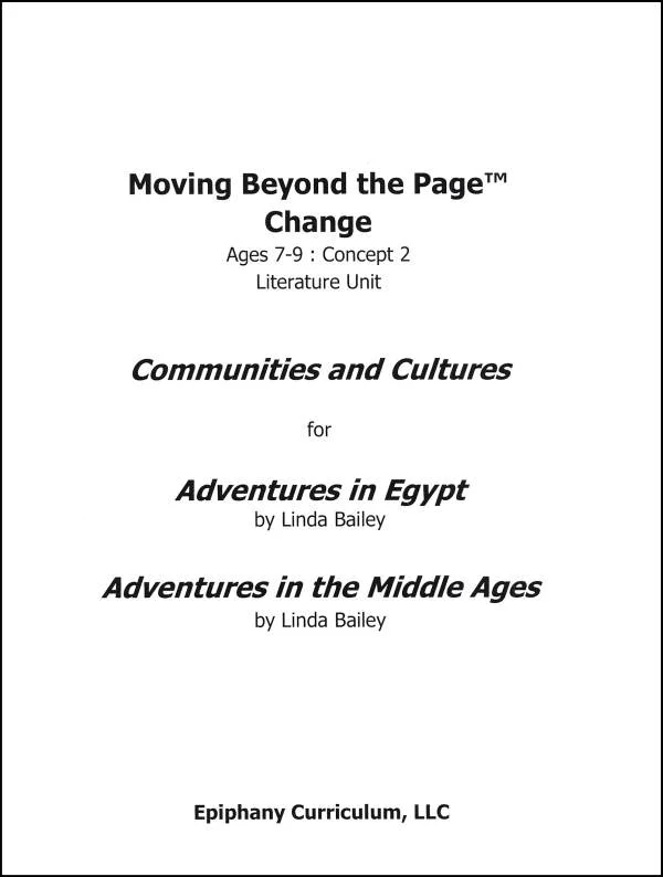Communities and Culture – Additional Set of Student Activity Pages