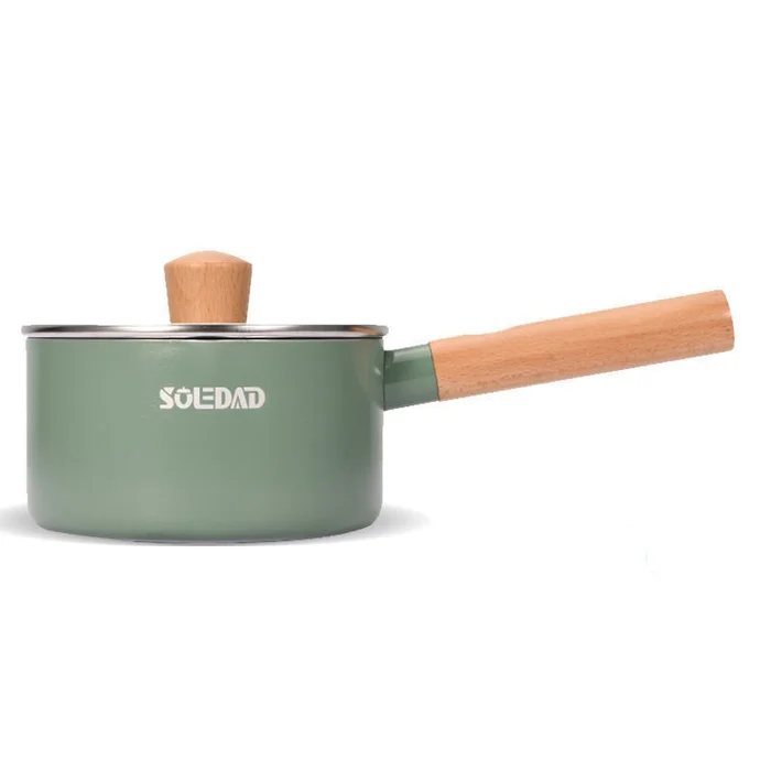 Complementary pot non-stick cooking milk pot cooking noodle pot green + cover