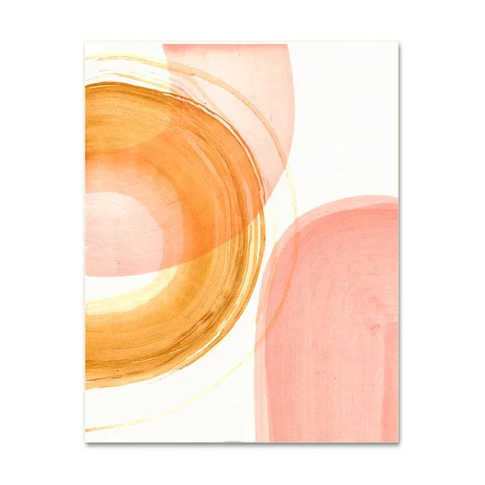 Coral Shapes Abstract Art Print
