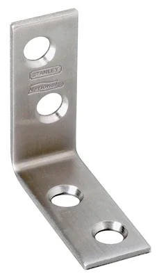 Corner Brace, Stainless Steel, 1-1/2 X 5/8 In.