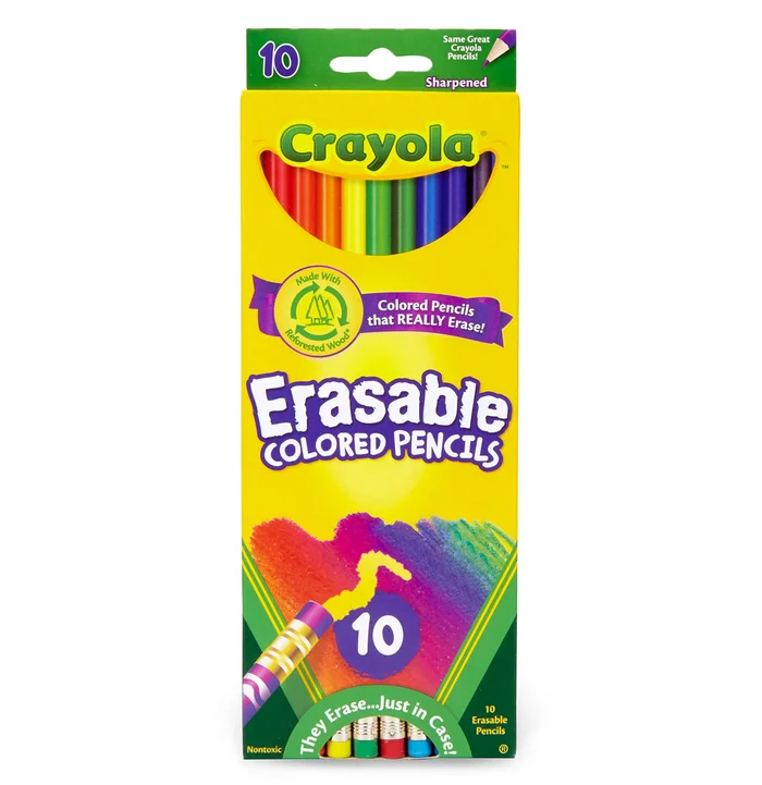 Crayola Erasable Colored Pencils 10 count
