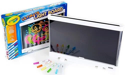 Crayola Ultimate Light Board – White, Kids Drawing Tablet, LED Drawing Board for Kids, Gift for Boys & Girls, Toys for Kids, 6+