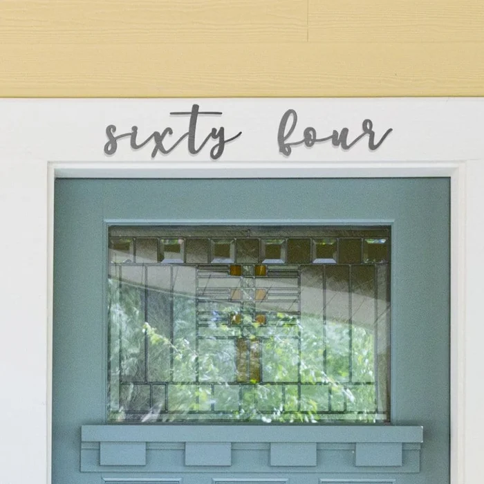 Custom Modern Metal Numbers for Home