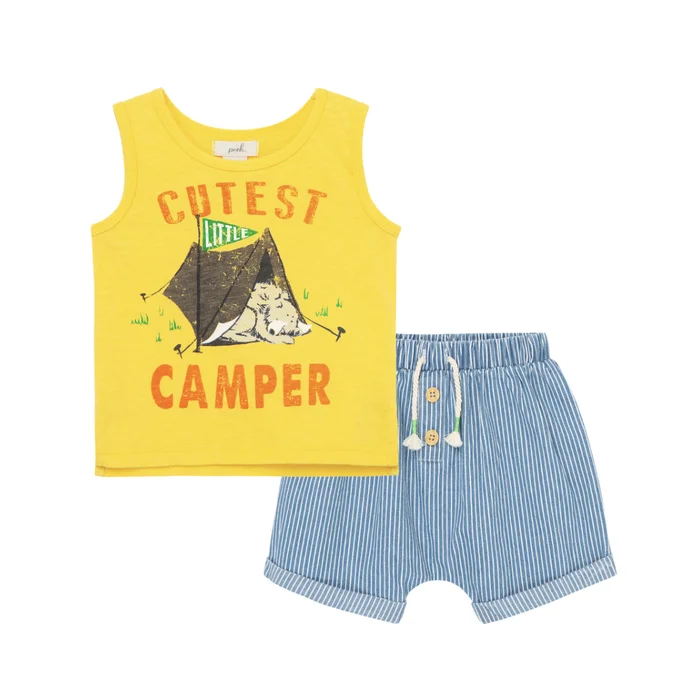 Cutest Camper Short Set
