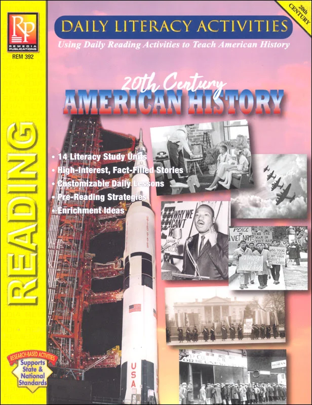 Daily Literacy Activities: 20th Century American History
