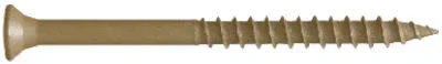 Deck Screws With Bit, Gold, 3 In., 350-pk.