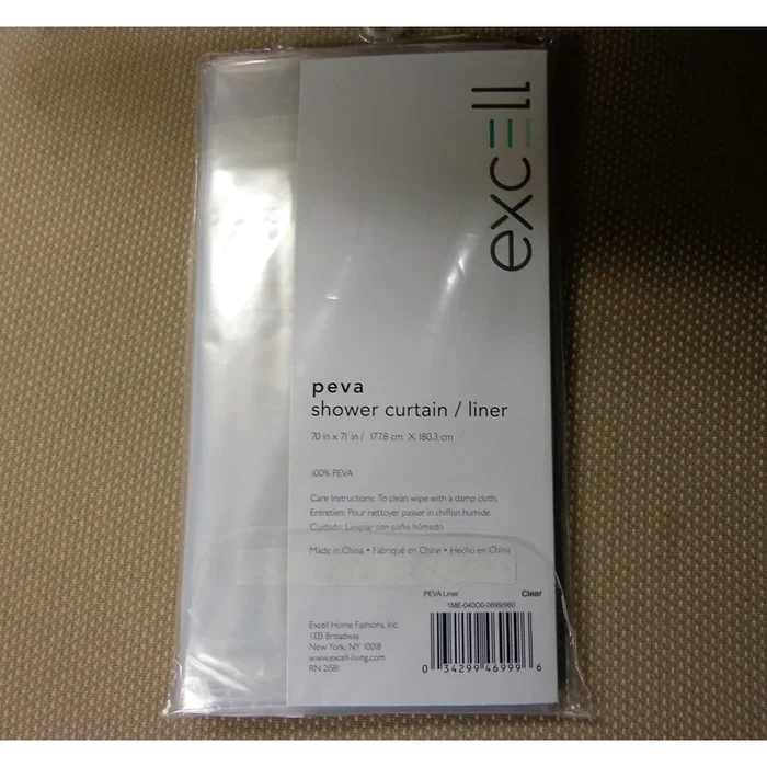 Deluxe Magnetic Shower Curtain Liner, Clear Peva Material, 70 Inches By 71 Inches