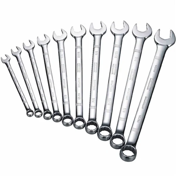 DeWALT DWMT72167 Wrench Set, 10-Piece, Chrome Vanadium Steel, Specifications: SAE Measurement