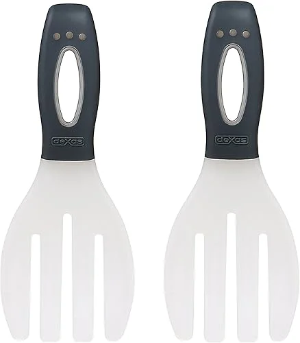 Dexas Long Handled Salad Hands, Gray
