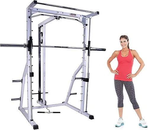 DF4900L Linear Bearing Smith Machine w/ LAT Attachment by Deltech Fitness