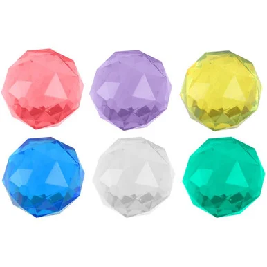 Diamond Cut Bouncy Balls 49mm