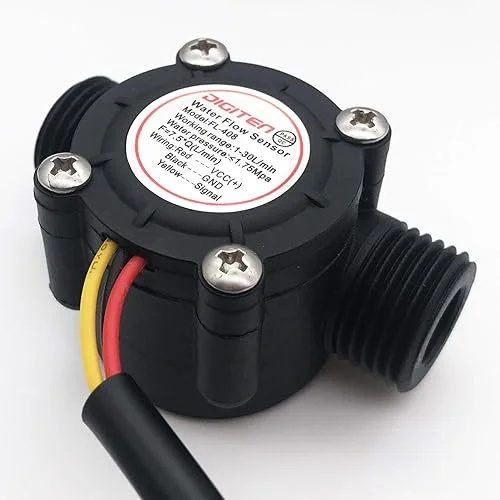 DIGITEN G1/2′ Water Flow Hall Sensor Switch Flow Meter Flowmeter Counter 1-30L/min with 1.2m Wire